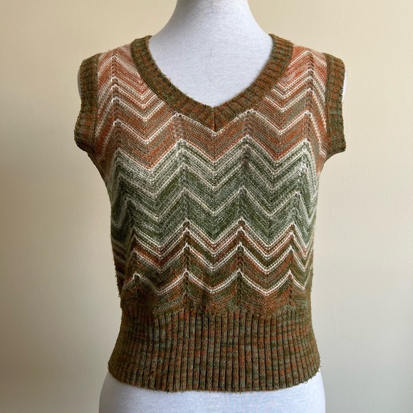 vintage 70s retro sweater vest - Picture 4 of 9